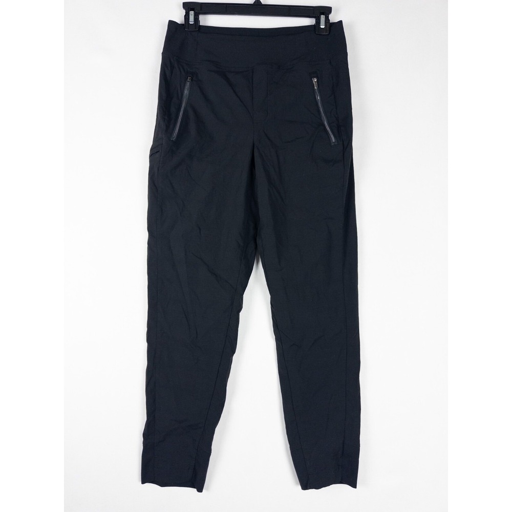 Athleta Headland Hybrid Pant Womens 2P Black Rise Jogger Lightweight Zip‎